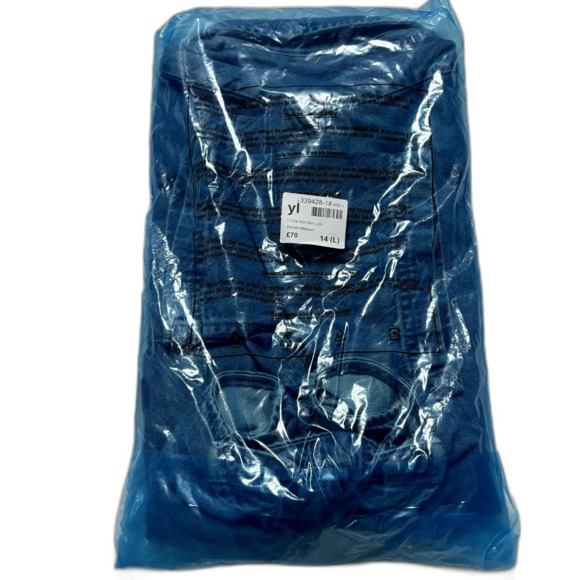 Tommy Jeans NWT Short Sleeve TJW CROP KNOT DENIM SHIRT - Picture 3 of 8